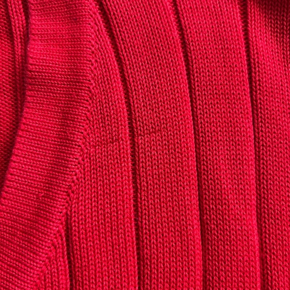 Como sport by cobra VTG preppy 90s red golf cardigan womens size M made in Italy - Picture 6 of 12